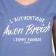 Tee Shirt Femme STERED L'Authentique Awen Breizh Bleu Denim