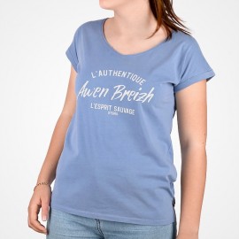 Women's Tee Shirt STERED The Authentic Awen Breizh Blue Denim