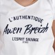 Tee Shirt Femme STERED L'Authentique Awen Breizh Blanc