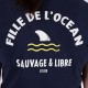 Tee Shirt Femme STERED Fille De L'océan Marine