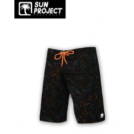 Boardshort Homme Sun Project Rainbows Noir