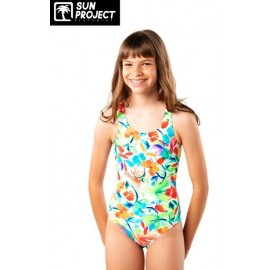 Children's 1-Piece Swimsuit SUN PROJECT Bouquet Printanier