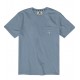 Tee Shirt Homme VISSLA Hand Picked Pocket Faded Denim