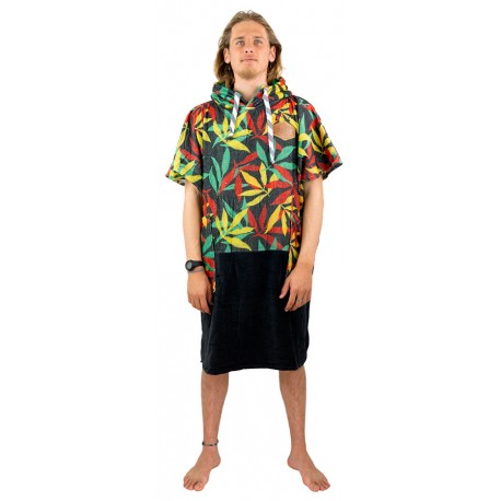 Poncho All-In V Beach Crew Rasta