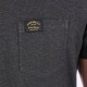 Stered Men's Tee Shirt Klasel Heart Pocket Heather Anthracite Gray