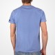 Men's Tee Shirt Stered Heart Pocket Klasel Blue Denim