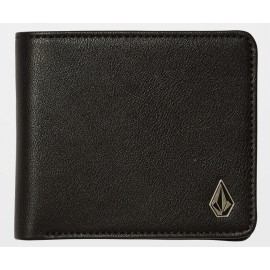 Volcom Slim Stone Small PU Black Wallet