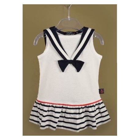 Children's Dress PAPYLOU Guerande White