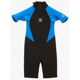 Shorty Billabong Junior Intruder Back Zip 2/2mm Blue