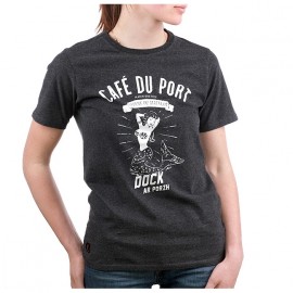 Women's Tee Shirt Stered Café du Port Anthracite