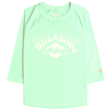 Lycra Billabong Manche Longue Girls Surf Dayz Pure Aqua