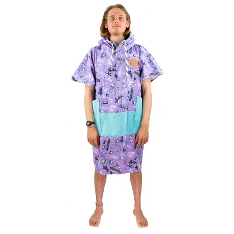 Poncho All-In V Beach Crew Pop 80 Violet