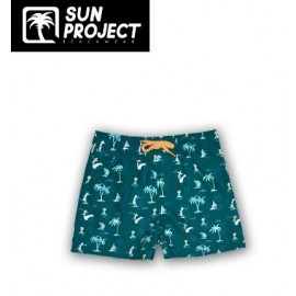 Sun Project Surfing California Children's Boardshort Petrol