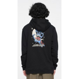 Sweatshirt Santa Cruz Cosmic Bone Hand Hood Black