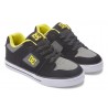 Chaussures DC Junior Pure Elastic Black Lime Green