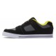 Chaussures DC Junior Pure Elastic Black Lime Green