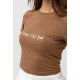 Tee Shirt Femme RHYTHM Casa Del Sol Baby Chocolat