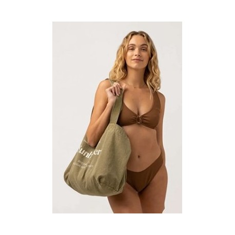 RHYTHM Sunbather Tote Bag Washed Olive