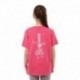 Tee Shirt A L'Aise breizh Fille Bigoud Fushia Paillette
