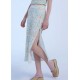 Long Skirt RHYTHM Paloma Floral Midi Skirt Aqua Haze