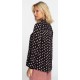 Billabong By Night Black Sands Long Sleeve Blouse