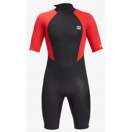 Shorty Billabong Intruder Back Zip 3.2mm Red