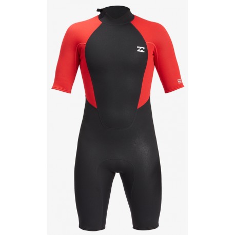 Shorty Billabong Intruder Back Zip 3.2mm Red