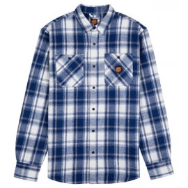 Men's Santa Cruz Apex Blue Check Flannel Shirt