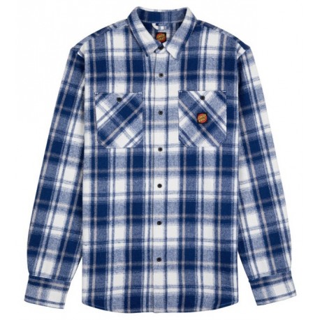 Chemise Flanelle Homme Santa Cruz Apex Blue Check