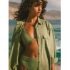 BILLABONG Women's Shirt So Stoked Twill Green Eyes