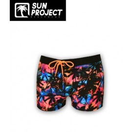 Men's Boxer Swimsuit SUN PROJECT Jungle Red and Navy