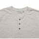 Men's T-Shirt RHYTHM Everyday Stripe Henley Gray