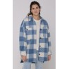 Women's SISSTREVOLUTION Marbella Blue Fog Fleece Jacket