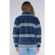 Women's Fleece Sweater SALTY CREW Calm Seas Blue Steel