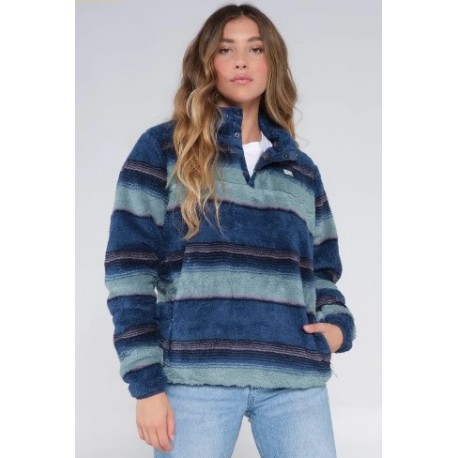 Pull Polaire Femme SALTY CREW Calm Seas Blue Steel