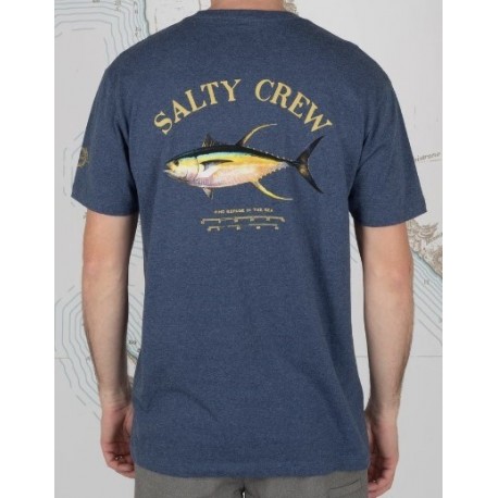 Tee Shirt Homme SALTY CREW Ahi Mount Navy Heather