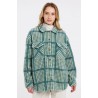 PROTEST Women's Fleece Shirt Prtakino Crocodile Green