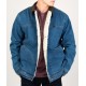 BILLABONG Men's Sherpa Lined Jacket Aby Ridge Ocean Wash