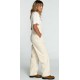 Women's Velvet Overalls BILLABONG Looking For You Antique White