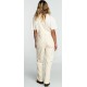 Women's Velvet Overalls BILLABONG Looking For You Antique White