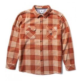 Men's Fleece Shirt VISSLA Eco Zy Polar Flannel Barn Red