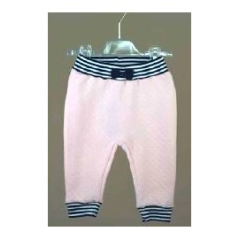 Pantalon bébé Fille Matelassé PAPYLOU Malveira Rose