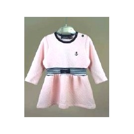 Robe bébé Fille Matelassé PAPYLOU Ericeira Rose