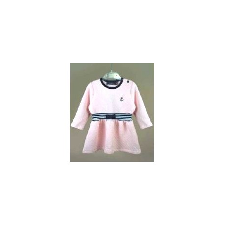 Robe Enfant Fille Matelassé PAPYLOU Ericeira Rose