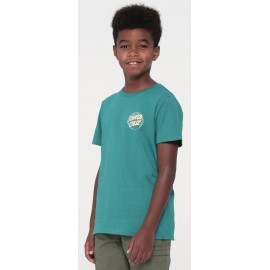 Santa Cruz Grid Delta Dot Verdigris Junior Tee-Shirt