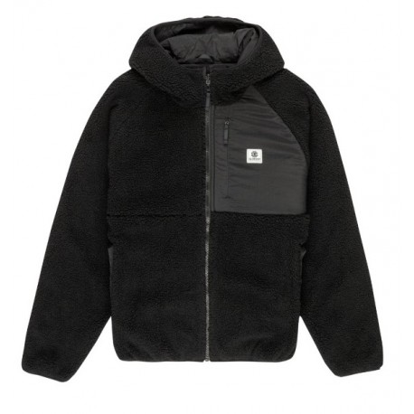 Men's Reversible Fleece Jacket ELEMENT Wolfe Sherpa Black