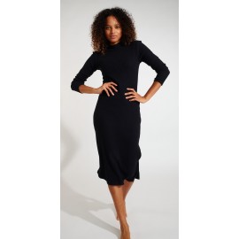 Robe Longue BANANA MOON Angela Ginger Noir