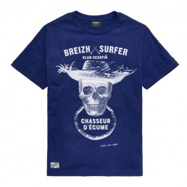 Stered Breizh Surfer Children's T-Shirt Ocean Blue
