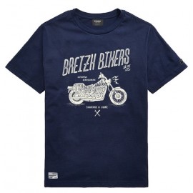 Kinder-T-Shirt Stered Breizh Bikers Navy