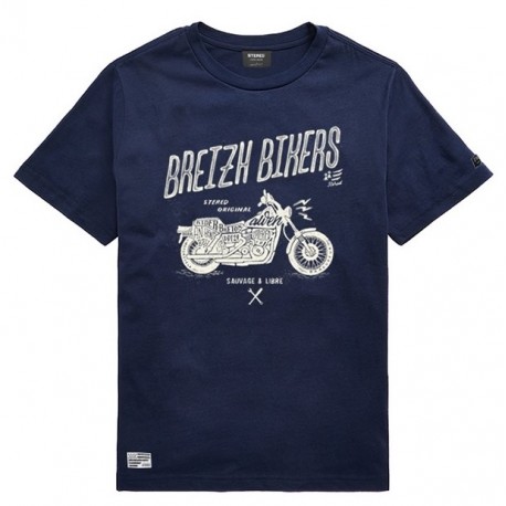 Stered Breizh Surfer Children's T-Shirt Ocean Blue
